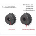 1Pcs 04C Chain Gear 45# Steel 20-40 Tooth 10-20mm Keyway Bore Industrial Sprocket Wheel Motor Chain Drive Sprocket
